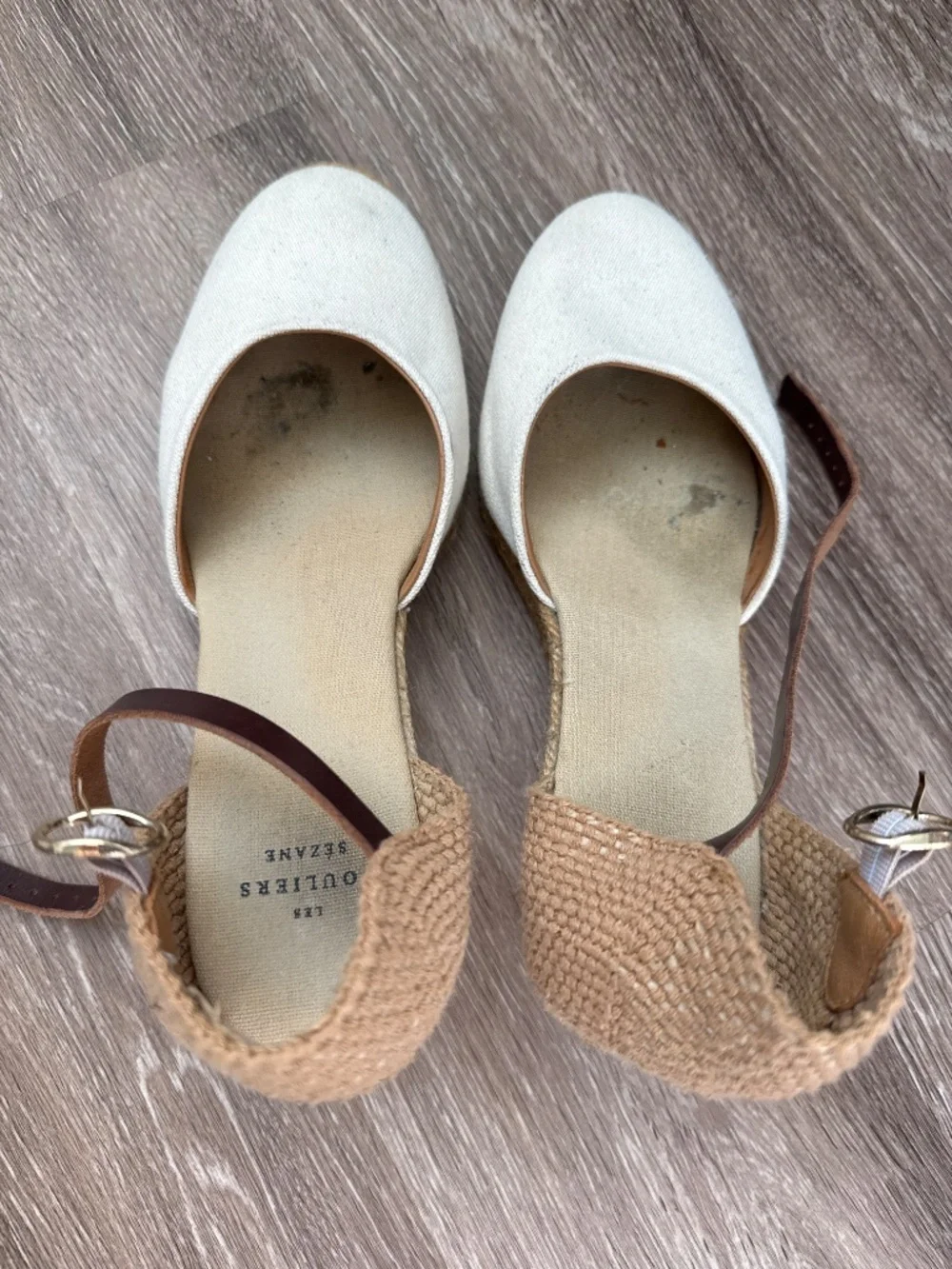 Sezane | Mélanie Espadrilles Ecru Toile | Size 41